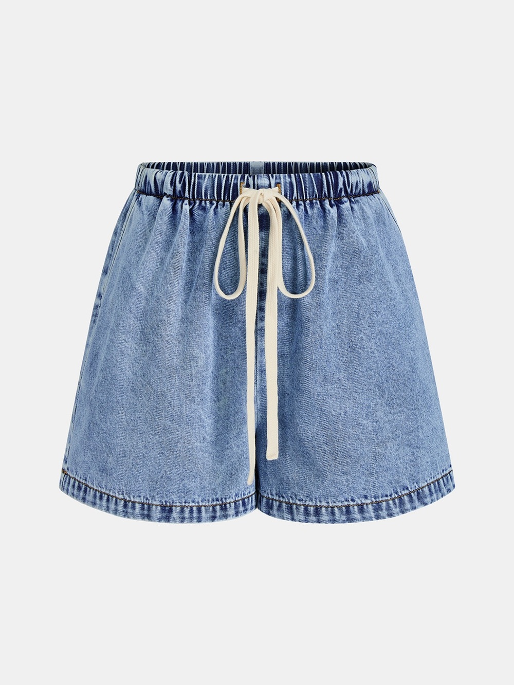 Commense NWT Side Slit Denim Vest & Drawstring Short - Picture 3 of 12